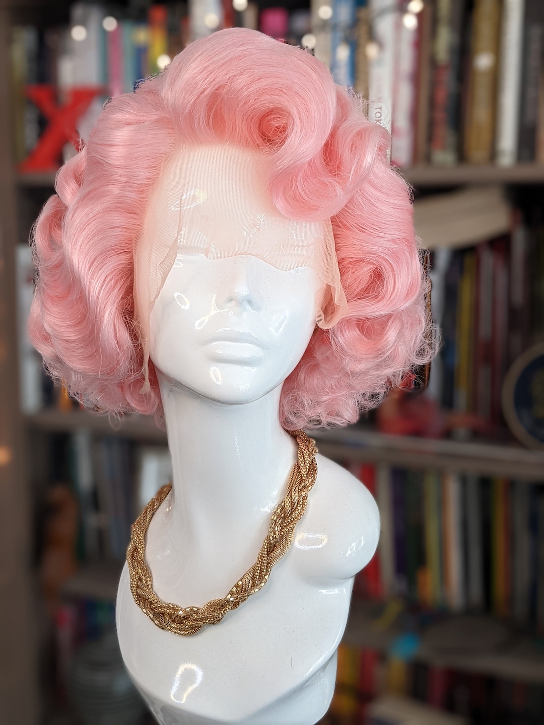 MADE TO ORDER 1950s Fingerwave Wig, Lacefront Wig, Drag Queen Wig