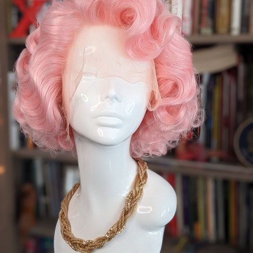 MADE TO ORDER 1950s Fingerwave Wig, Lacefront Wig, Drag Queen Wig