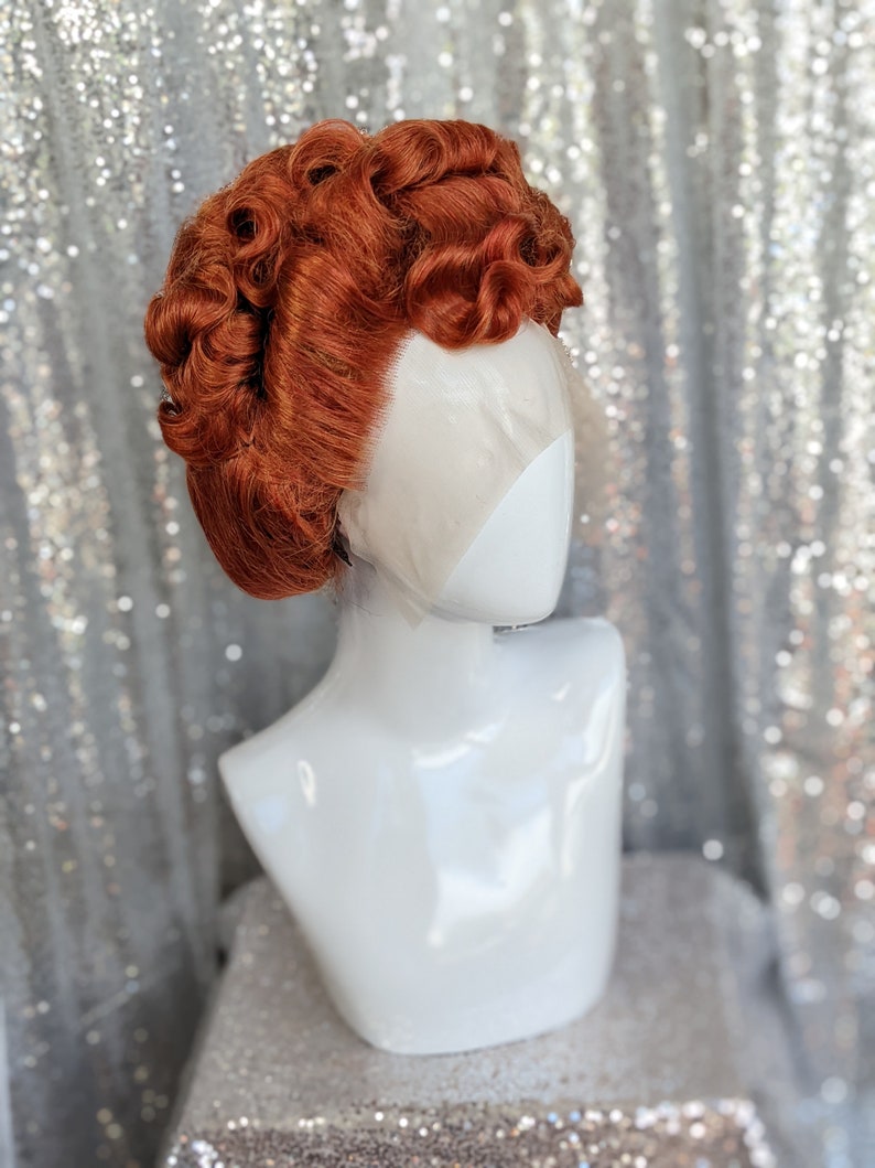 1940s Hair Snoods- Buy, Knit, Crochet or Sew a Snood     MADE TO ORDER 1940s updo wig vintage wig drag queen wig. Your choice of colour.  AT vintagedancer.com