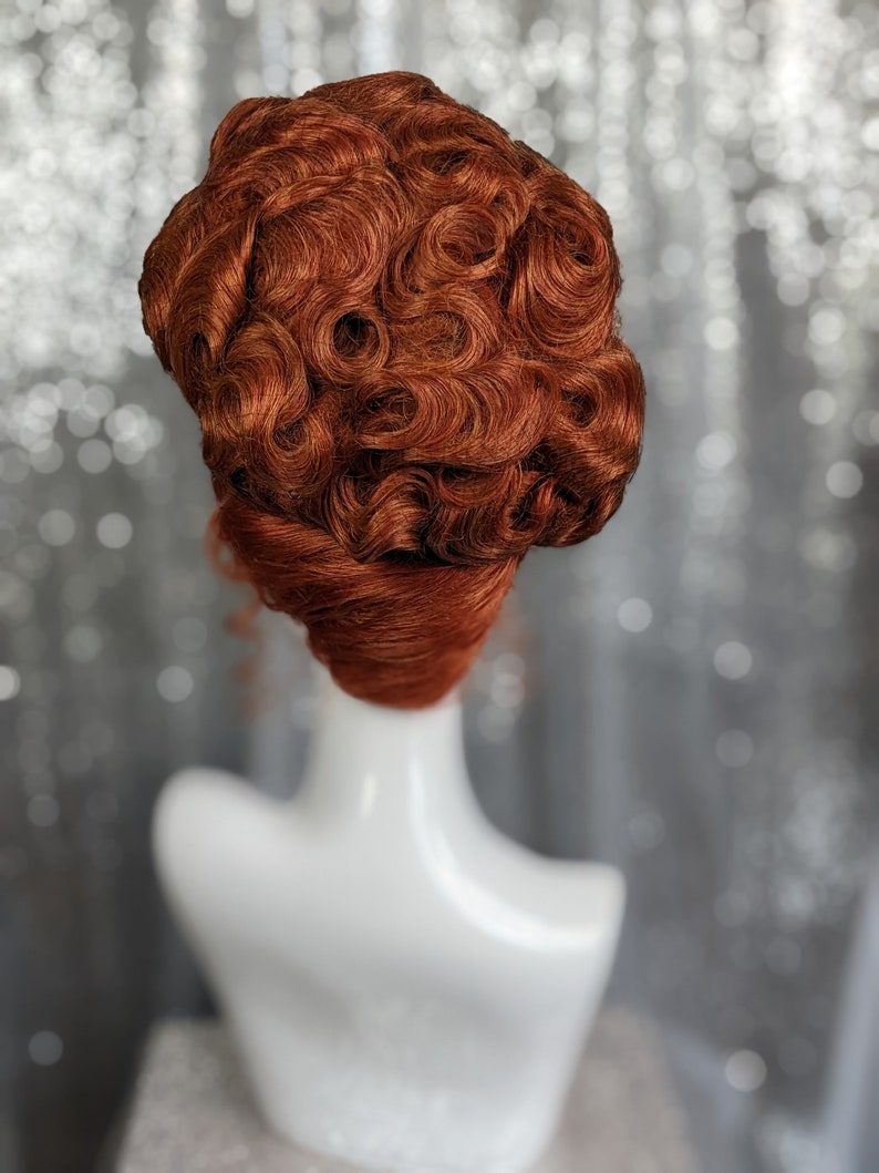 MADE TO ORDER huge double stack drag updo wig, vintage wig, drag queen wig. Your choice of colour. image 10