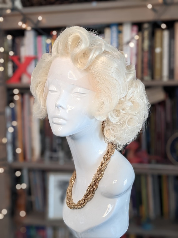 MADE TO ORDER 1950s fingerwave wig lacefront wig drag Queen wig burlesque wig