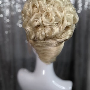 MADE TO ORDER huge double stack drag updo wig, vintage wig, drag queen wig. Your choice of colour. image 8