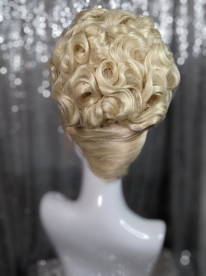 MADE TO ORDER huge double stack drag updo wig, vintage wig, drag queen wig. Your choice of colour. image 8