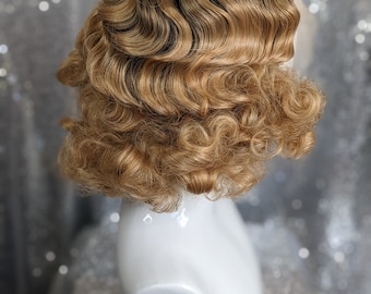 MADE TO ORDER Lightweight 1930s Lacefront Wig Vintage Hairstyle Authentic Burlesque Your Choice of Colour Etsy