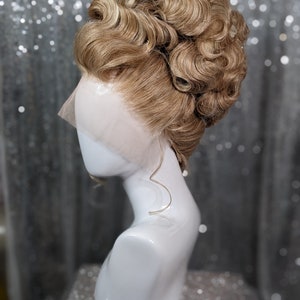 MADE TO ORDER huge double stack drag updo wig, vintage wig, drag queen wig. Your choice of colour. Vanilla Caramel