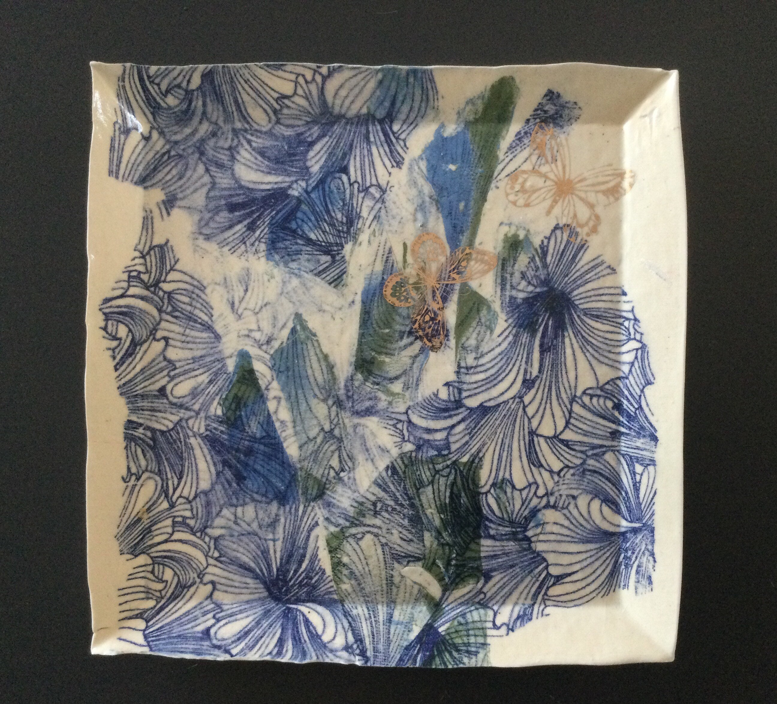 Assiette Carrée Graphique»