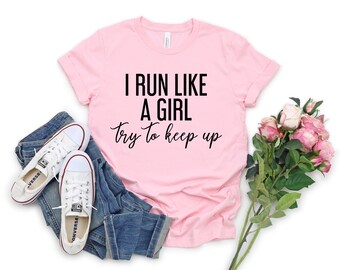 Girls Running Shirt | Etsy