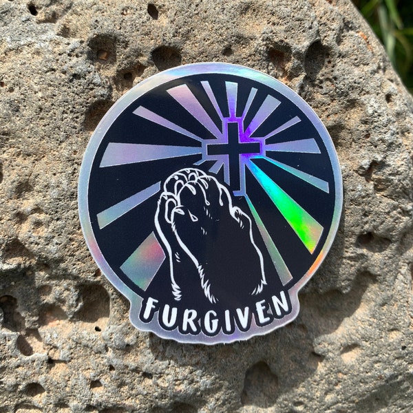 Furgiven holographic sticker