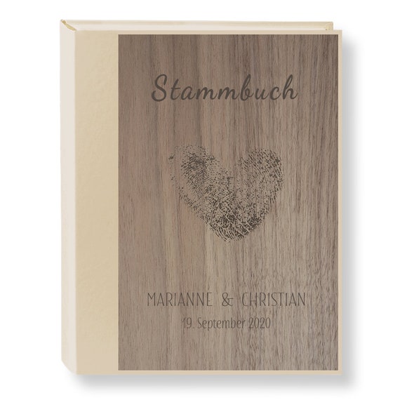 Stammbuch Personalisiert A5 A4 Fingerwood Vintage Holzbuch Stammbuch Der Familie Hochzeit Familienstammbuch Standesamt