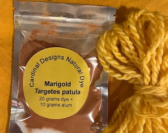 MARIGOLD Natural Dye Extract Powder (Alum Included)