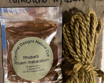 RABARBER natuurlijk kleurstofextractpoeder (inclusief IJZER)