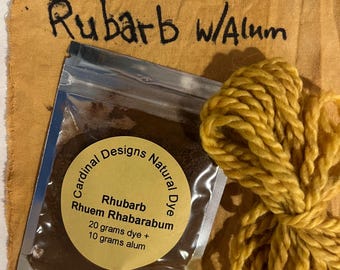 RABARBER natuurlijk kleurstofextractpoeder (inclusief aluin)