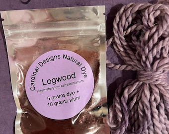 LOGWOOD Natural Dye Extract Powder (Alum Included)