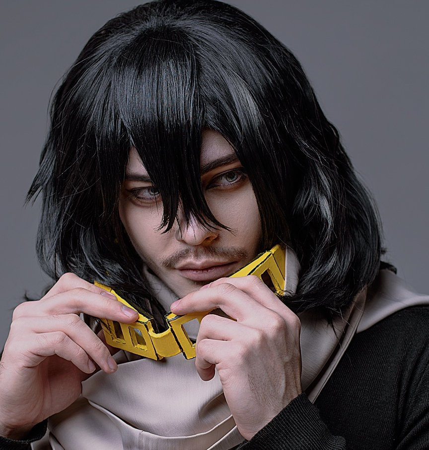 Aizawa Shota My Hero Academia BNHA black cosplay wig | Etsy
