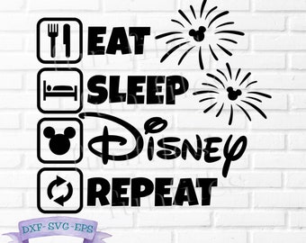 Eat Sleep Theme Park Repeat SVG Believe in Magic Coffee and Magic Disney shirt Mickey Mouse You/'re so fine Cut Files Silhouette Cameo Cricut
