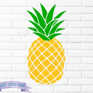 Pineapple SVG, DXF, EPS, Fruit svg, Pineapple clipart, Pineapple t-shirt, shirt, Cricut, Silhouette, Cut File, vector