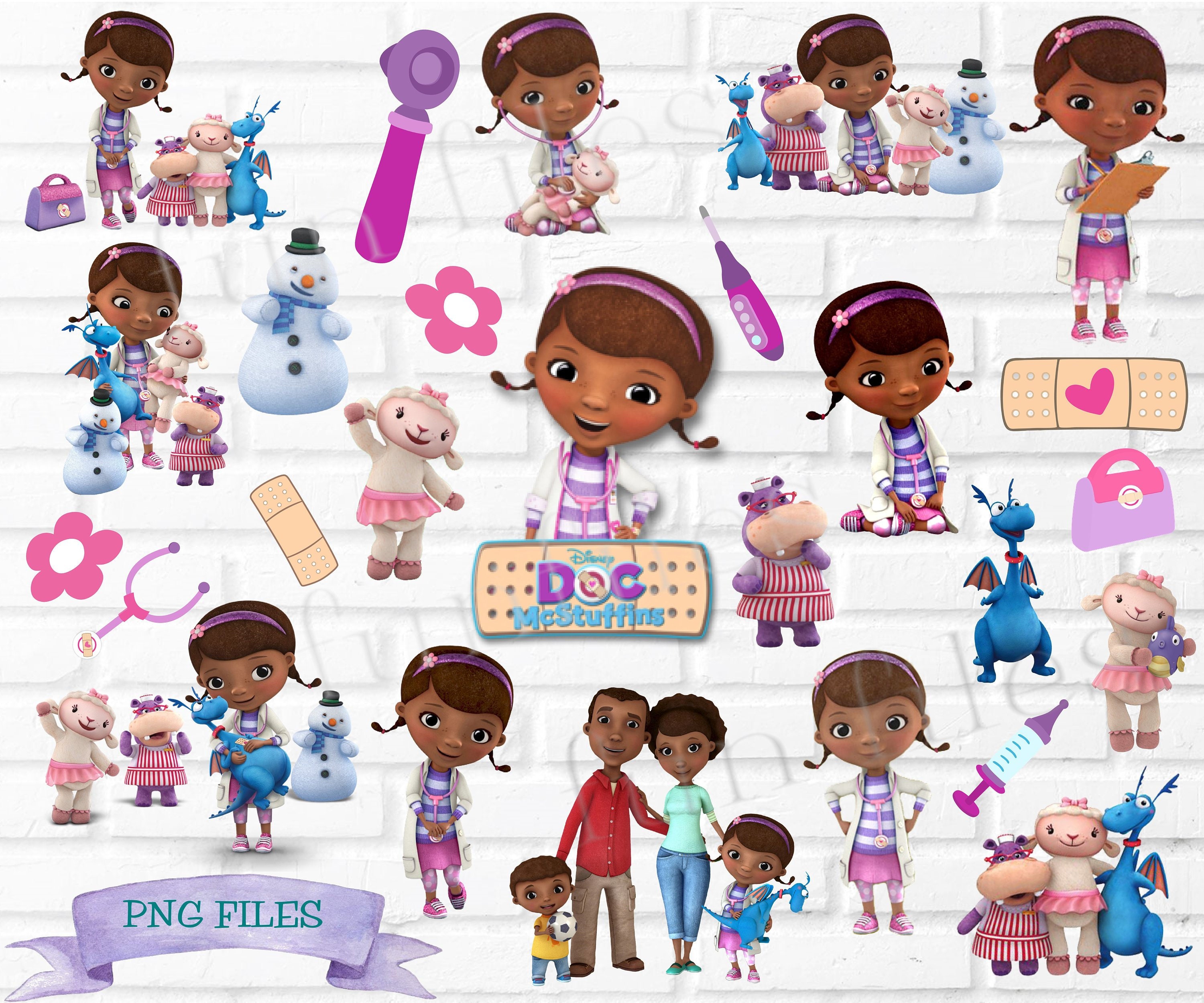 Doc McStuffins PNG Clipart files, transparent, bundle, disney. birthd…