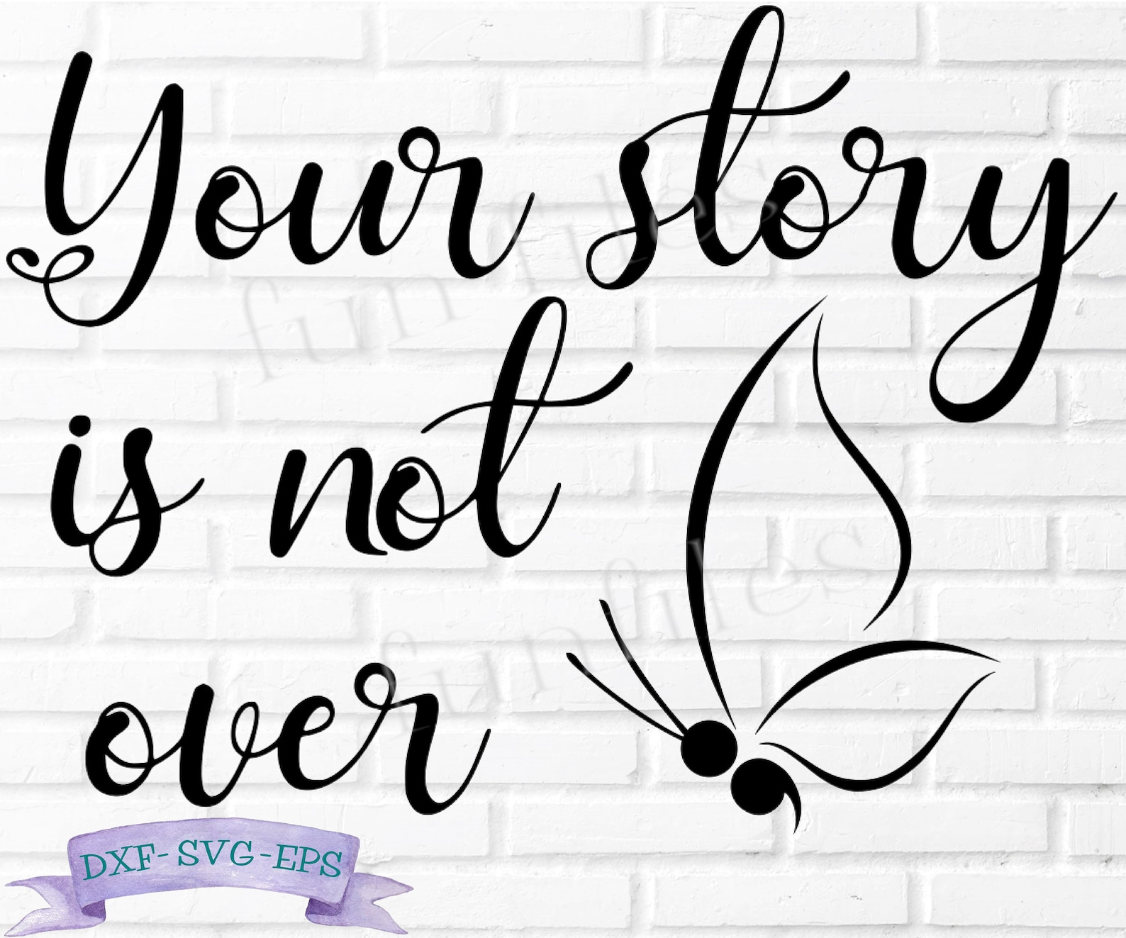Your Story Is Not Over svg png shirt Semicolon SVG  Etsy