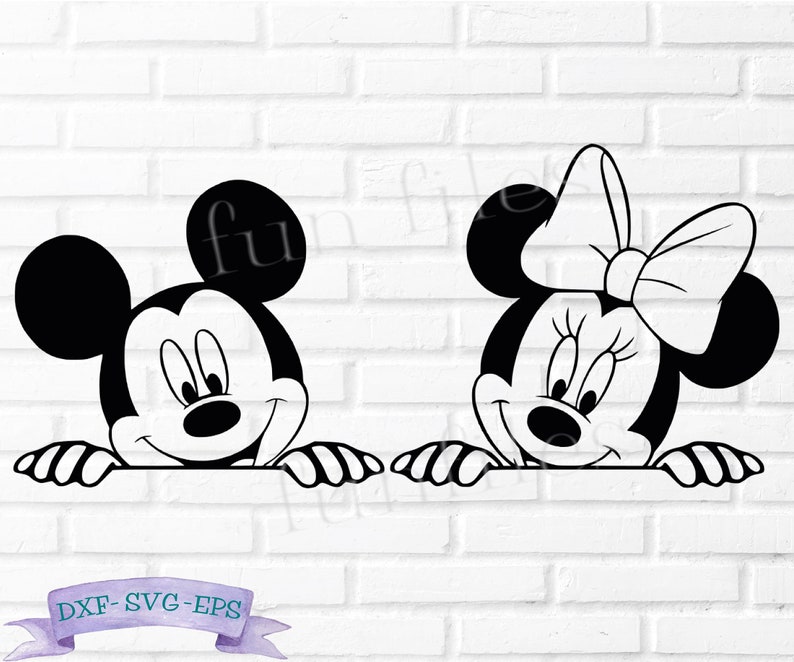 Download Mickey Minnie Mouse Peek t-shirt svg Disney bound dxf png ...