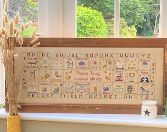 Animal Magic Birth Cross Stitch