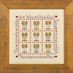 A Wise Old Owl Cross Stitch Kit