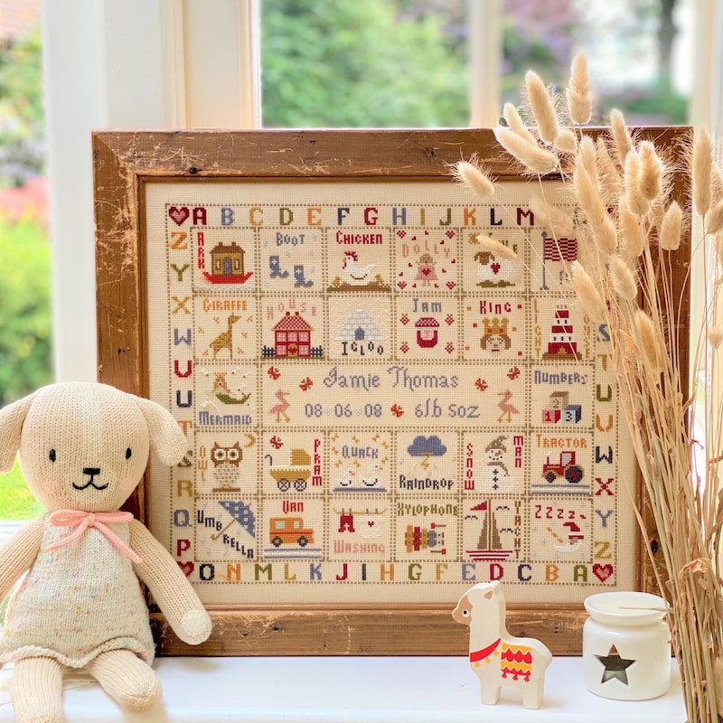 Birth Sampler - Etsy