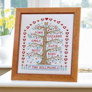 My Family Tree Cross Stitch Downloadable PDF chart