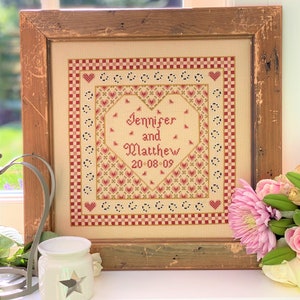 Heart Wedding Cross Stitch Kit