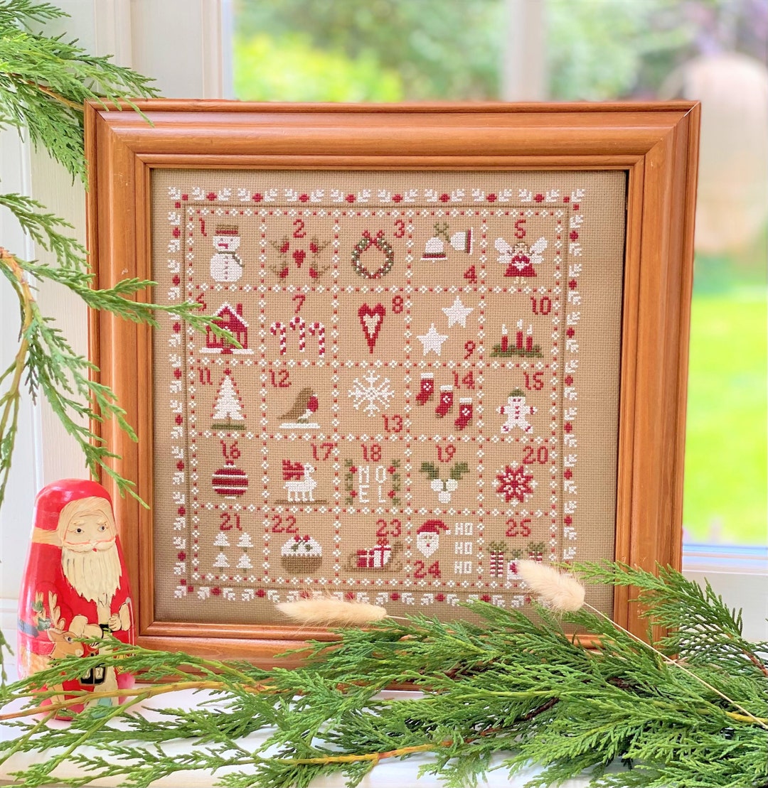 Advent Calendar Cross Stitch Kit Etsy