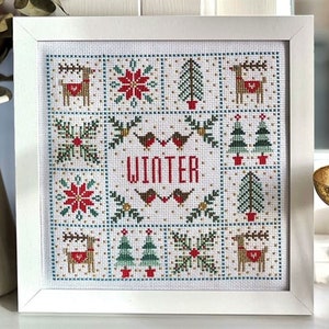 Winter Cross Stitch Box