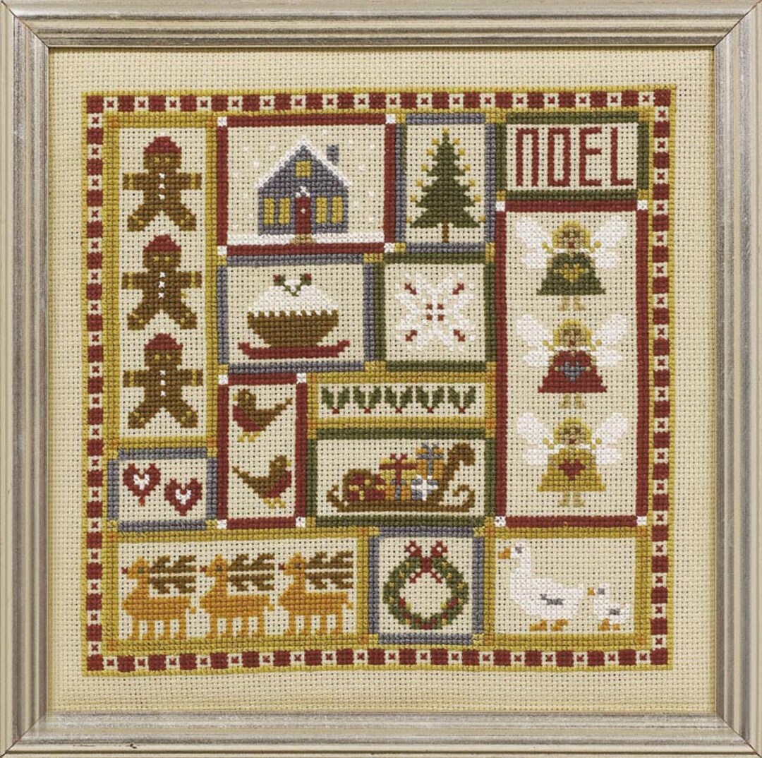 Mini Christmas Patchwork Cross Stitch Kit - Etsy