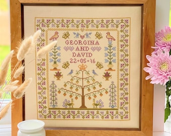Wedding Tree of Life Cross Stitch Kit