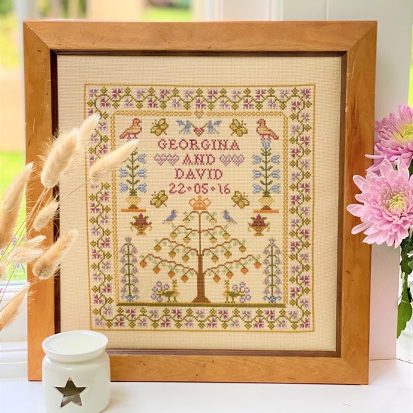 Wedding Tree of Life Cross Stitch Kit