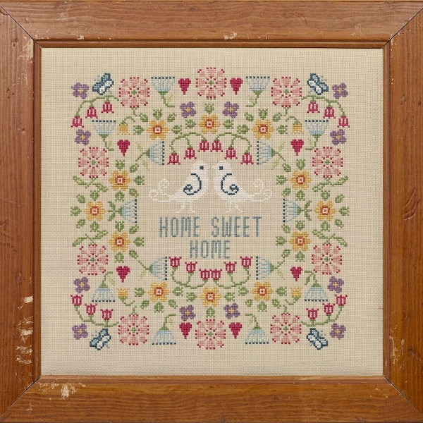 Flower Home Sweet Home Cross Stitch Kit