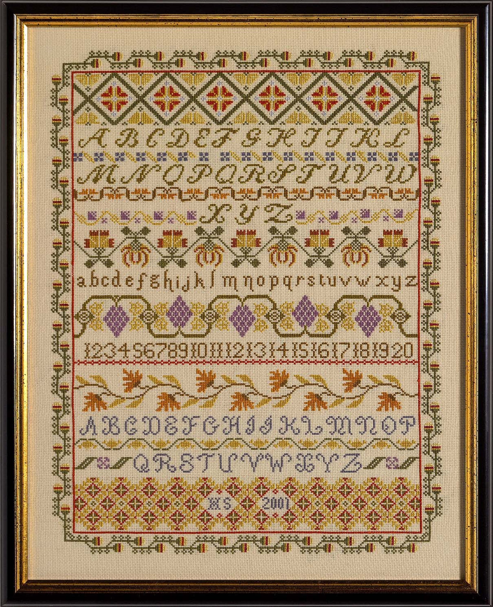 Band Sampler Cross Stitch Etsy