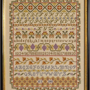 Band Sampler Cross Stitch Downloadable PDF