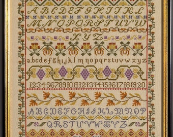 Band Sampler Cross Stitch Downloadable PDF