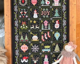 Winter Wonderland at Night Cross Stitch