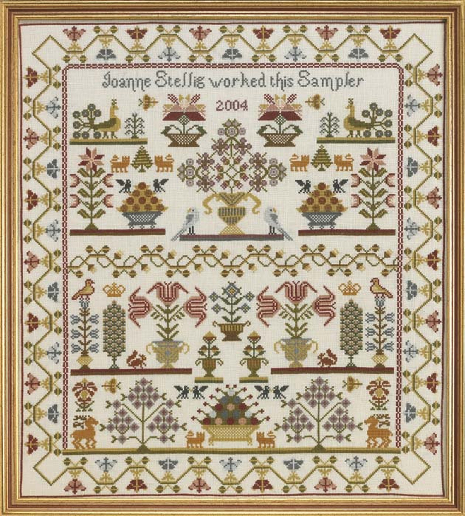 Сэмплер вышивка схемы скачать бесплатно Pot Sampler Cross Stitch Kit Etsy