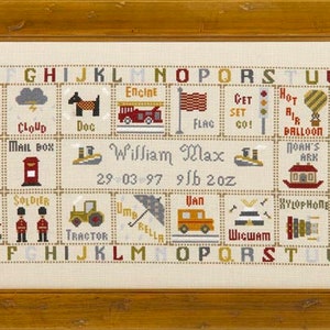 Just for a Boy Cross Stitch Downloadable PDF