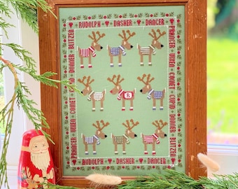 Rudolph and Friends Cross Stitch
