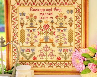Wedding Pot Cross Stitch Kit downloadable PDF