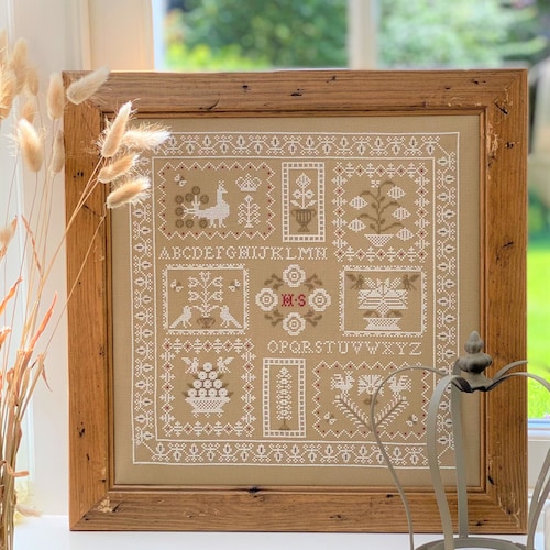 House Sampler Cross Stitch Kit Etsy