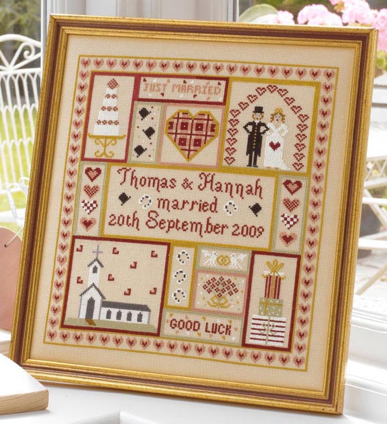 Hochzeit Patchwork Kreuzstich Kit Etsy