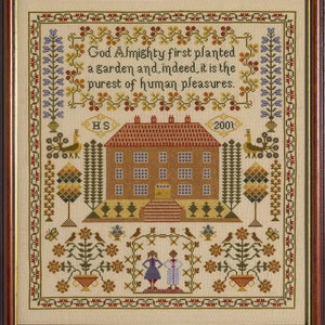 House Sampler Cross Stitch Kit