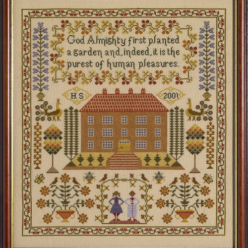 House Sampler Cross Stitch Kit Etsy