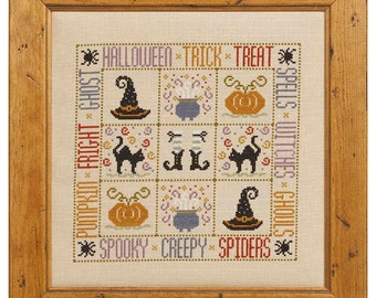 Trick or Treat Cross Stitch Downloadable PDF chart