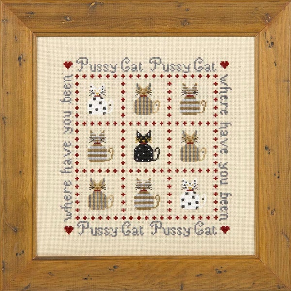 Pussy Cat Cross Stitch Kit