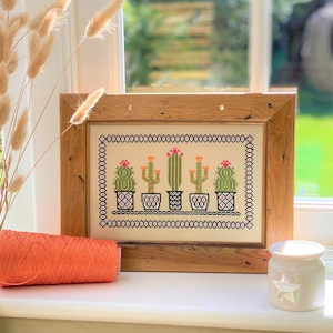 Cactus Cross Stitch Kit Downloadalbe PDF