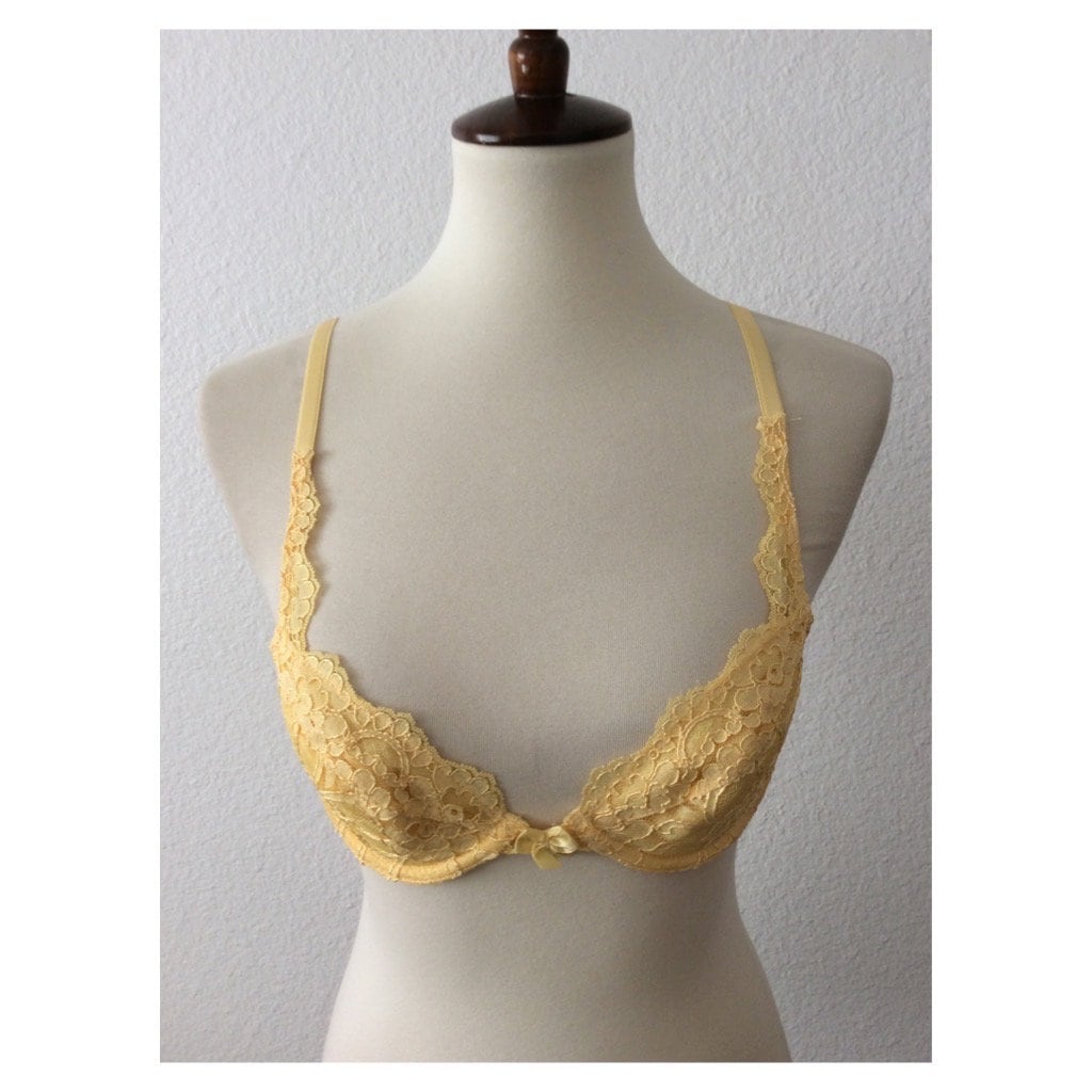 Victorias Secret Lined Demi Bra 34B Red Gold NWT Ghana